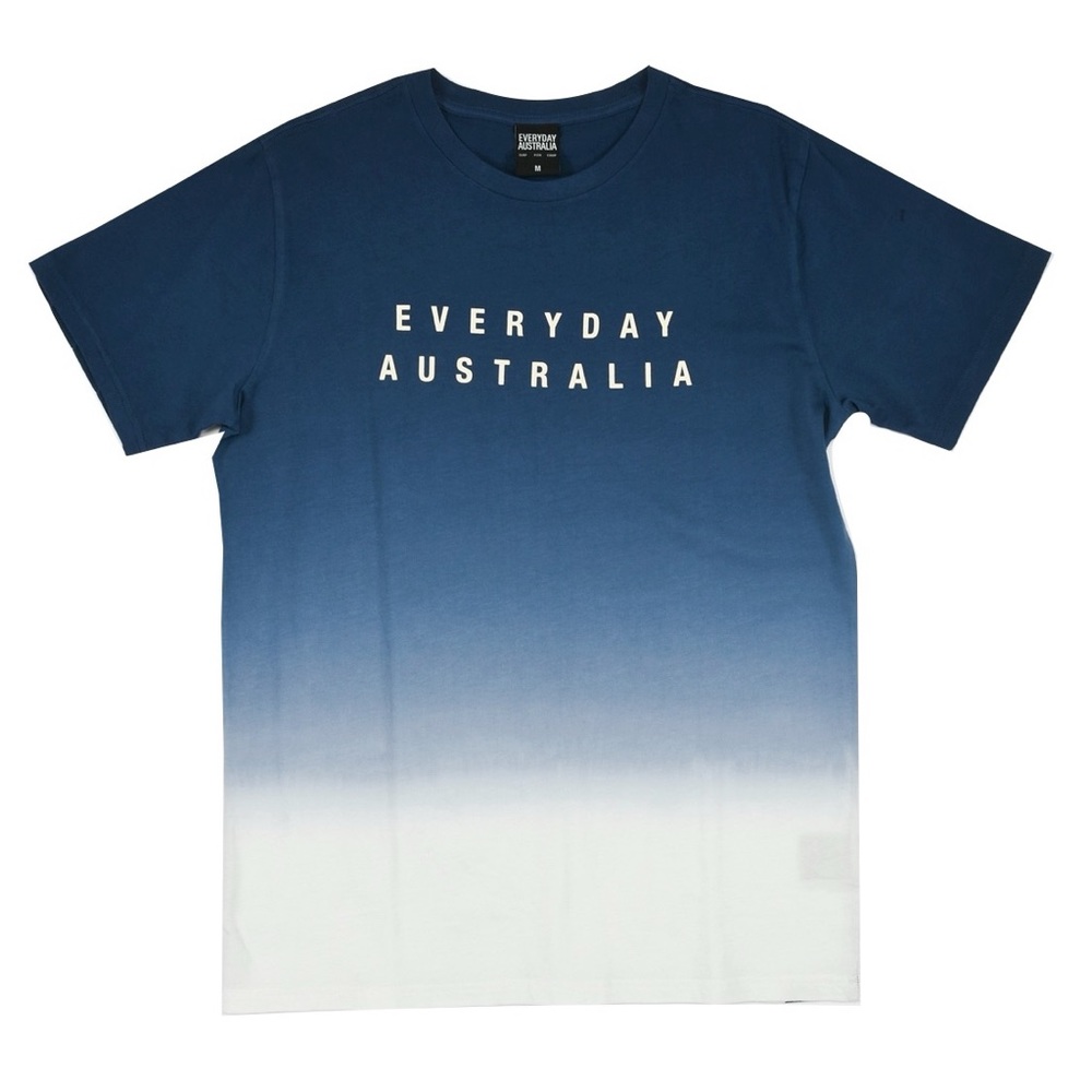 Everyday Australia Dip Dyed Tee - M , Navy/White